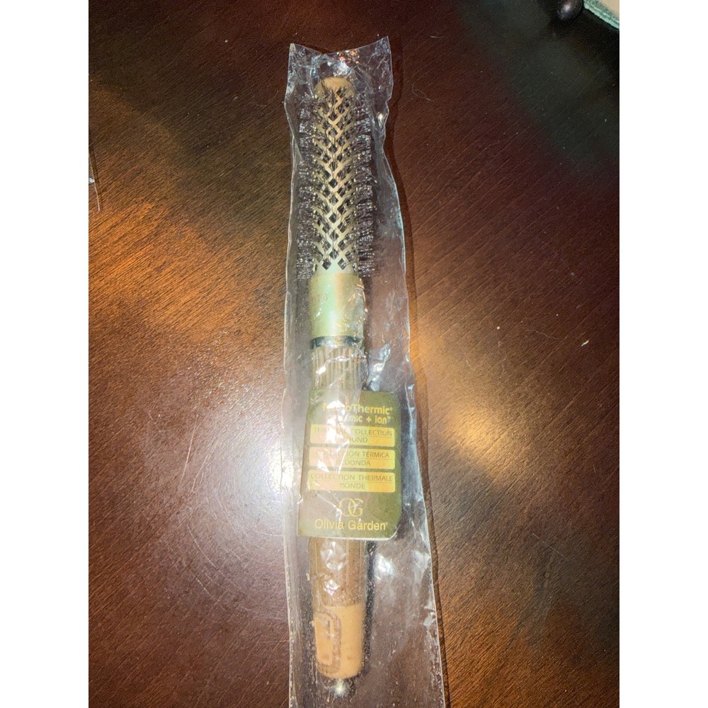 Olivia Garden NanoThermic Ceramic + Ion Thermal Round Brush NT-13 1/2" hair